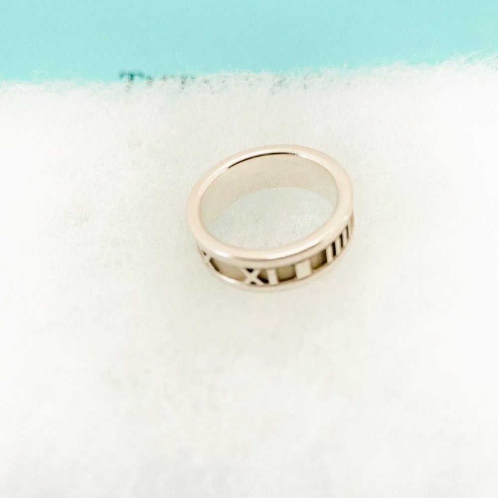 Tiffany & Co beautiful silver Atlas ring - Picture 2 of 11